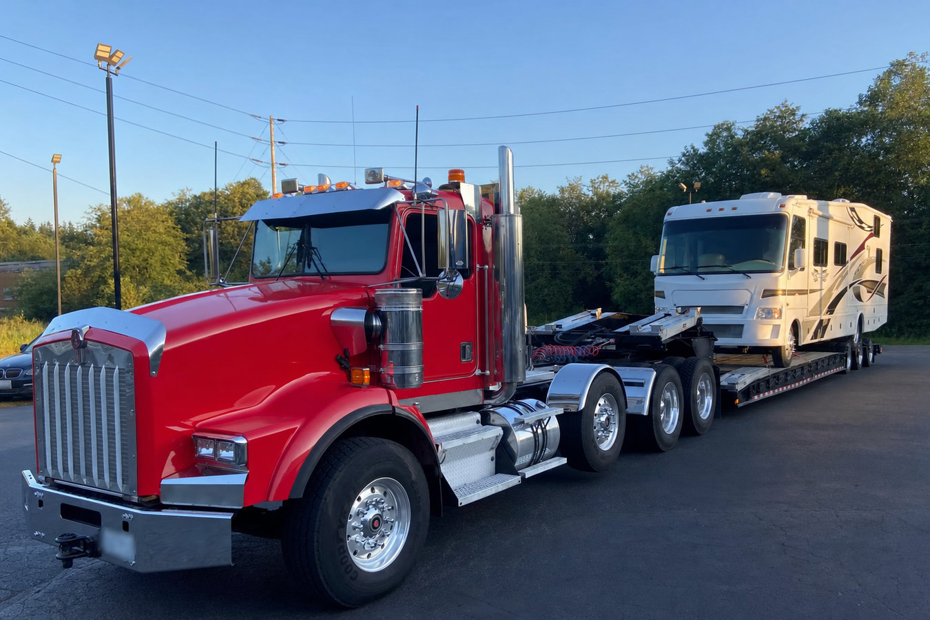 Truck towing